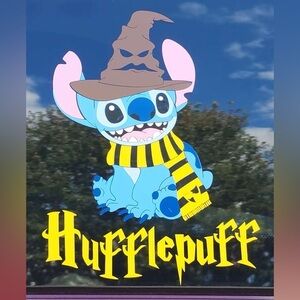 Hufflepuff Stitch vehicle decal
